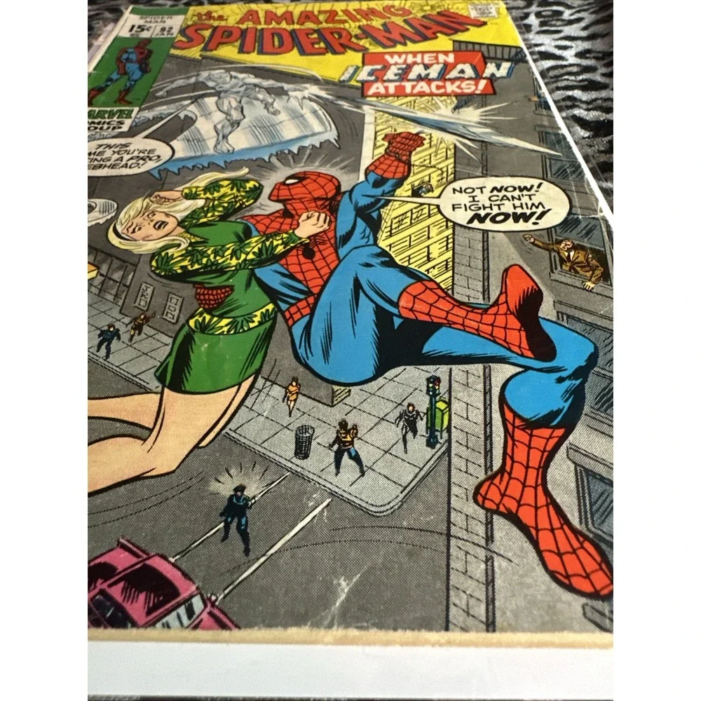 Marvel Comics Amazing Spider-Man #92  JAN - Bronze Age Spider-Man Iceman!